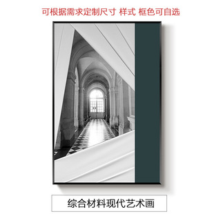 直销新品抽象艺术手n工皮革实物装置画现代轻奢客厅挂画玄关过道