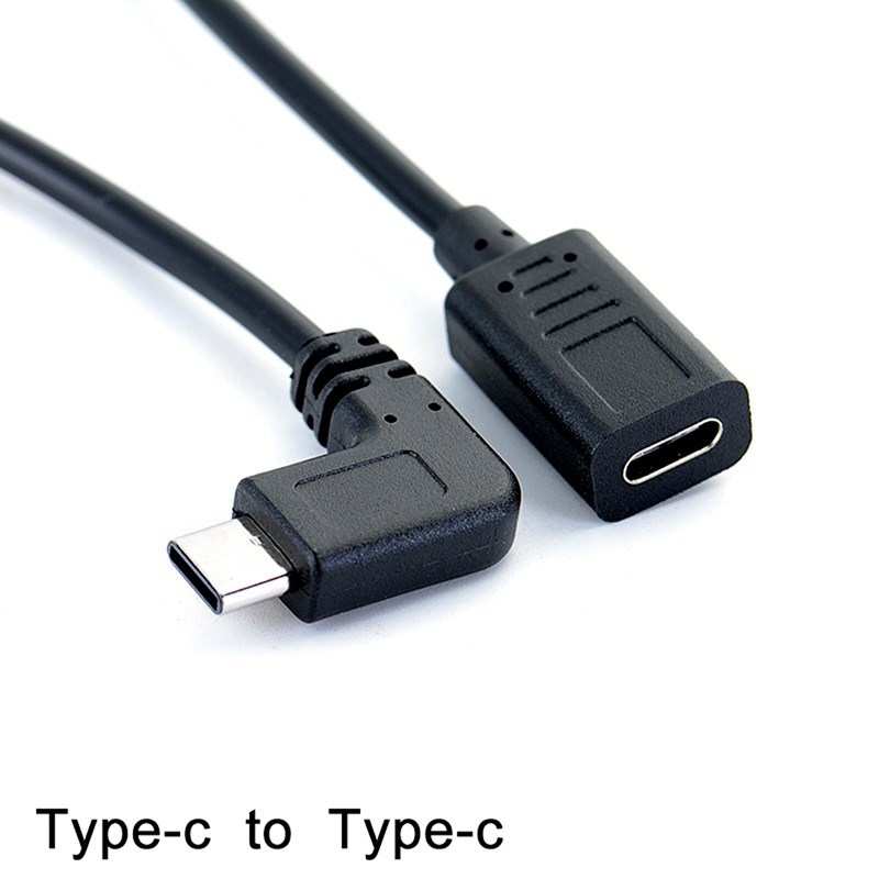 Type c USB 90 Degree Male To BType C Female Extension OTG Ca