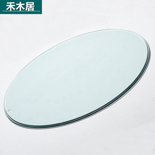 钢化玻璃桌面定制长方形玻璃面家用定做餐桌茶几大台面圆形玻璃面