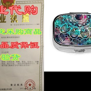 推荐Pill Box 2 Times A Day Galaxy Mandala Personlized Rectan