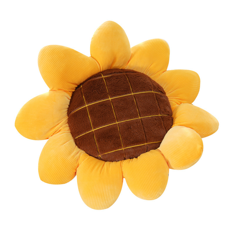 极速Sunflower Plush Toys Soft Cushion Stuffed Dolls Cute Pil