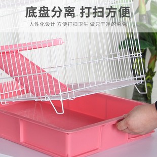 新品兔笼子兔窝防喷尿双层豪华超大号兔笼子家用兔子笼子用品室内