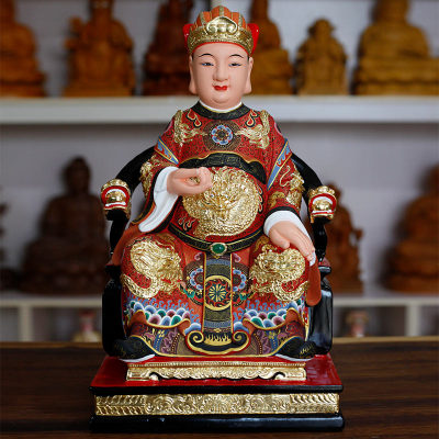 定福灶君司命公灶王爷神像厨房灶神爷香樟木雕家用供奉摆件佛像