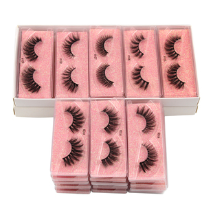 新品SHIDISHANGPIN False Eyelashes Mink 25 mm Fluffy Fake Eye