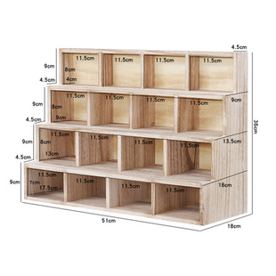 急速发货博古架实木迷你桌面茶具茶杯茶壶架子置物架摆件阶梯格多