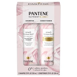 推荐Pantene Rosewater Shampoo + Conditioner  17.9 Fluid Ounc