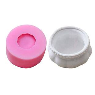 极速3D Succulent Plant Flower Pot Silicone Moulds Gypsum Cem