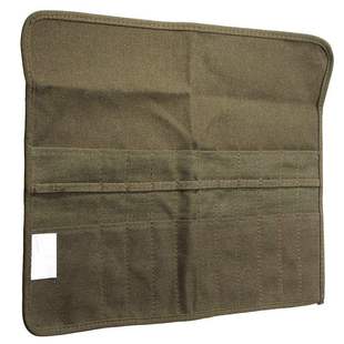 速发roll up canvas army green paint brush bag cases for arti