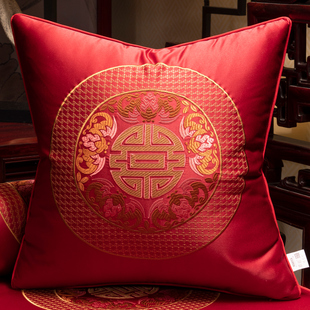 速发新中式抱枕中国风红木沙发客厅家用靠枕刺绣罗汉床枕头套罩可