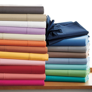 60支纯色床单单件贡缎被单纯棉冰丝单人双人可定制圆床四件套被罩