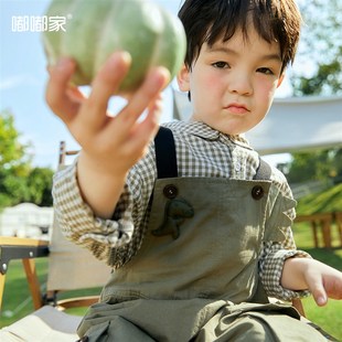 男童纯棉背带工装裤儿童春u装裤子小童春季时髦长裤宝宝春款休闲