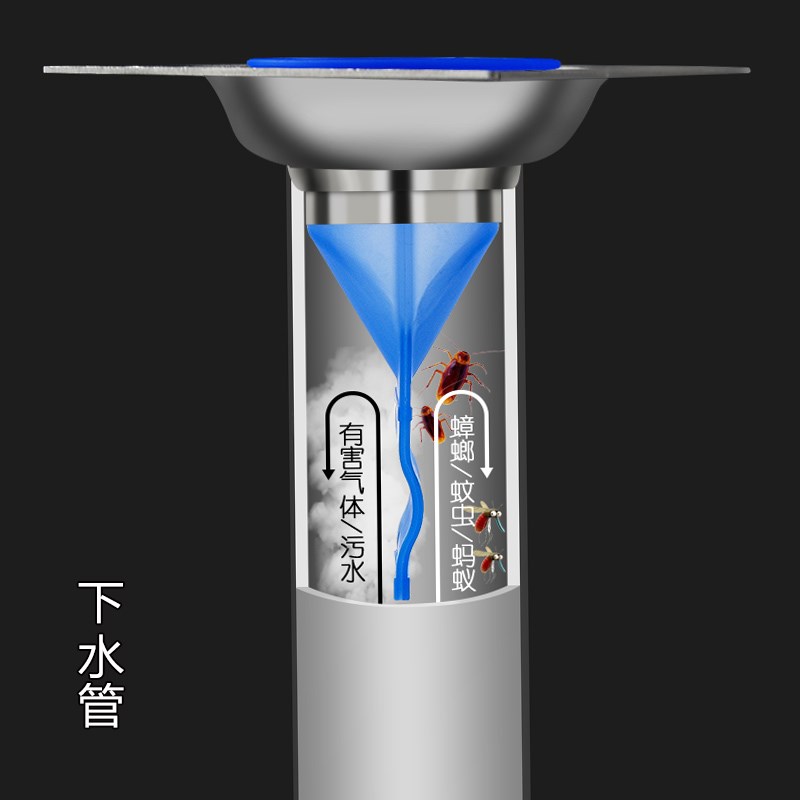 推荐地漏防臭矽胶芯密封圈下水道浴室化妆室u型堵臭鸭嘴排水管阳