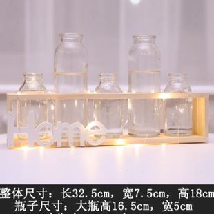 急速发货绿萝水培植物玻璃花瓶花盆小清新客厅插花办公室桌面摆件