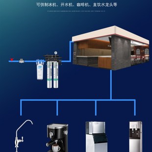 爱惠浦MC2双联净水器 商用 MC2奶茶店专用大流量直饮水机过滤咖啡