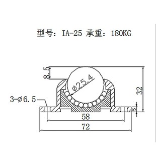 急速发货重型万向球QFC01-15/19/25法兰牛眼滚珠轴承万向球牛眼轮