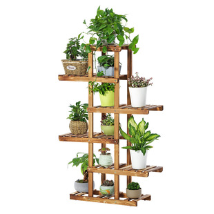 极速Multi-layer flower stand bonsai rack balcony plant pot s