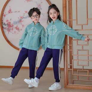 2024秋季新款小学生校服国学春秋款套装国风汉服演出服运动会班服