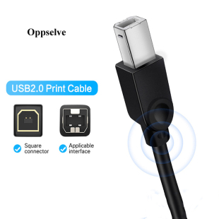 推荐USB 2.0 Printer Cable Type A To B Male Cord With Magneti