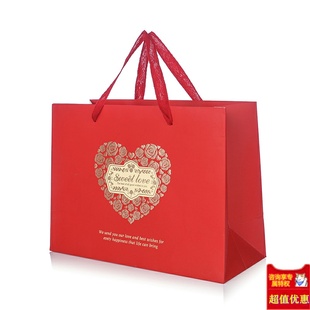 推荐结婚用品喜糖袋子中国风婚礼礼品袋手提袋回礼袋特大号喜糖盒