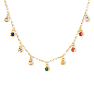 速发CANNER Simple Miniq Rainbow Fashion Necklace For Women Y