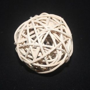 推荐NuoNuoWell /5/8CM Nature White Rattan Balls 25-PYack DIY
