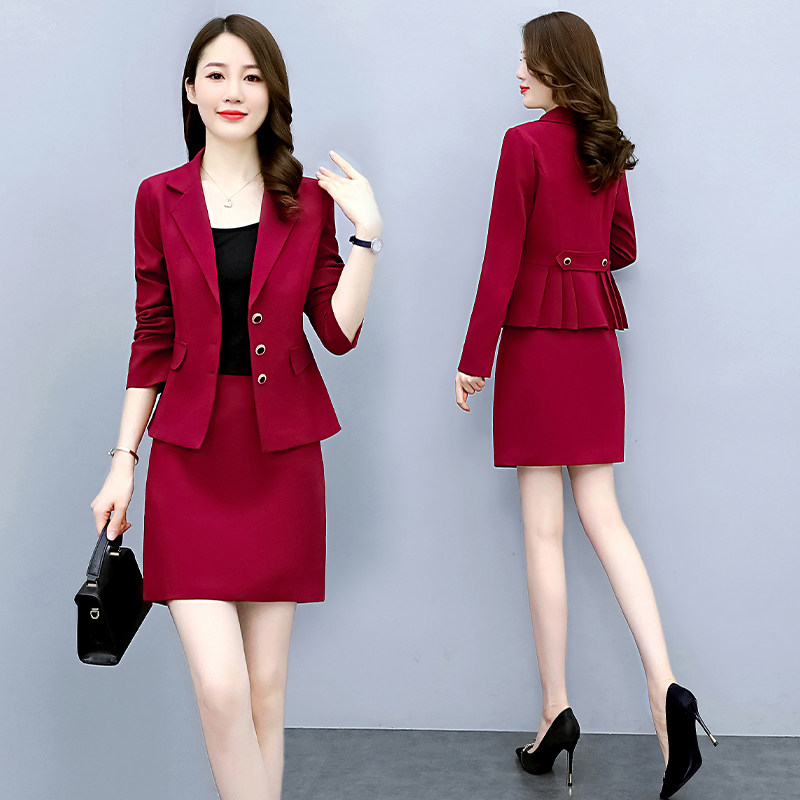 高级感西装裙子职业半身裙套装