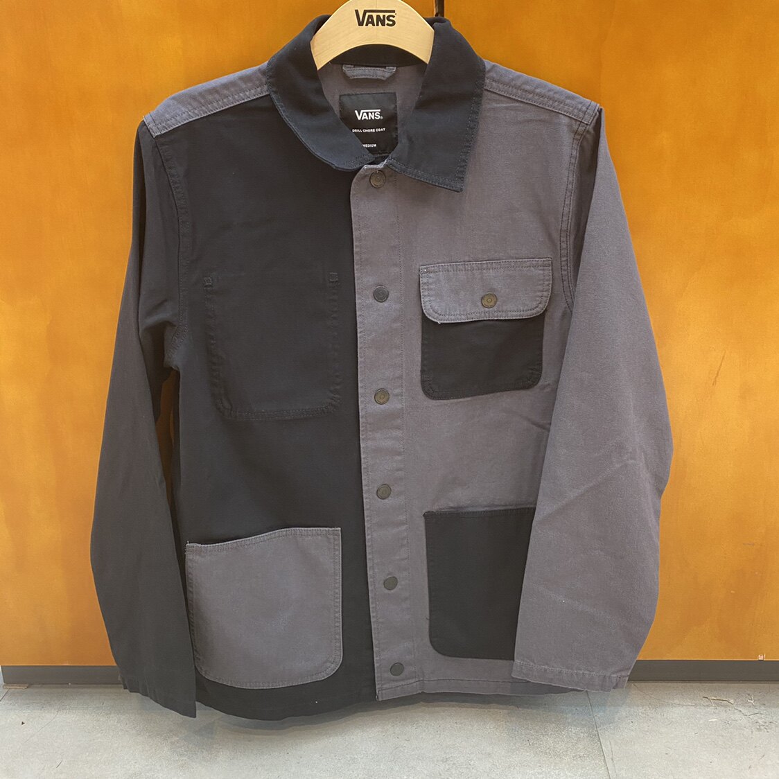 vans范斯 男子拼接色单排扣工装夹克外套 vn0a3wf1kou——vans026仓库