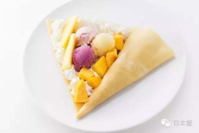 新鲜热带水果可丽饼!