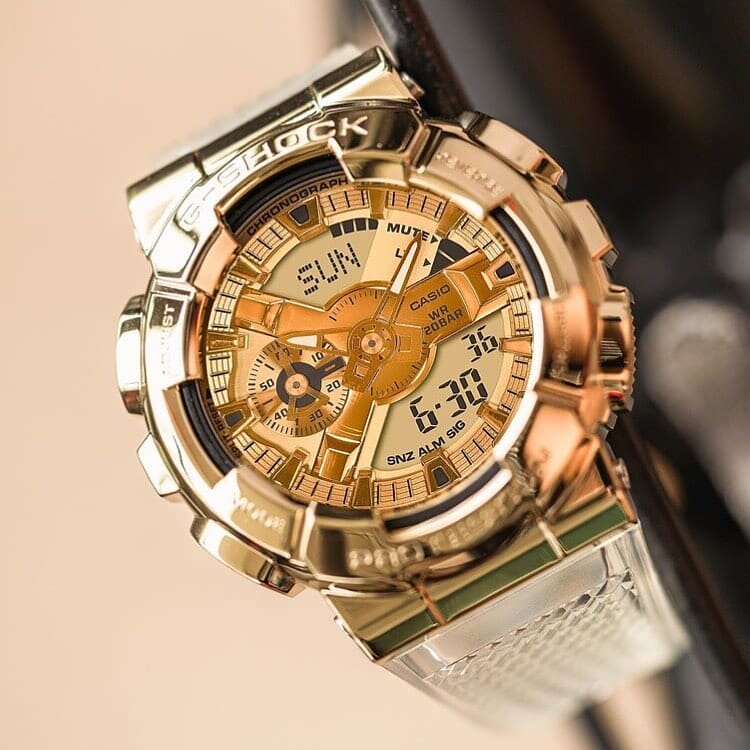 卡西欧白敬亭同款冰川金防水运动手表gm-110sg-9a dw-5600 gm6900