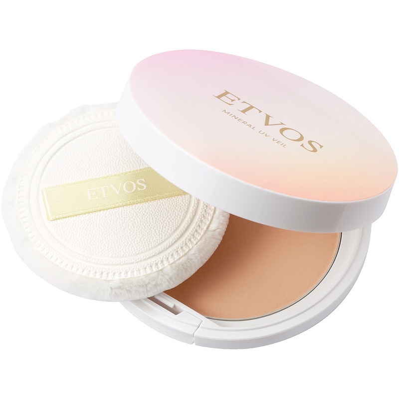 日本etvos樱花防晒粉饼定妆柔焦蜜粉遮毛孔spf45pa