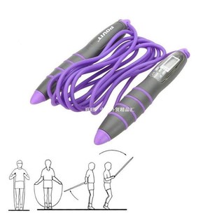 4colors anti-slip adjustable jump rope lcd calorie counter d