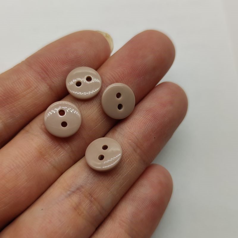 羽绒服帽子钮扣10mm树脂面包毛领垫扣军绿深蓝色粉纽扣大衣小两眼