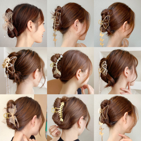 流苏抓夹网红2021年新款大号夹子后脑勺鲨鱼夹女夏发量多发夹头饰