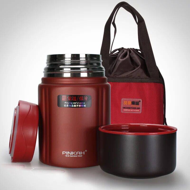 pinkah品家家品真空焖烧罐大容量304不锈钢保温饭盒闷烧壶杯750ml