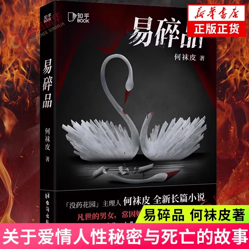 【新华正版】易碎品 何袜皮著 关于爱情人性秘密与死亡的故事 没药花园作者新作 采用多视角第二人称叙事节奏紧凑悬疑推理长篇小说