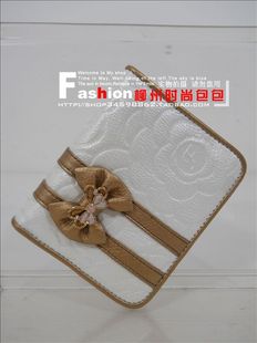 日本的香奈兒包包便宜嗎 女錢包水鉆韓版時尚日本蝴蝶結出口正品愛的饋贈FD78-3真皮豎短款 包包