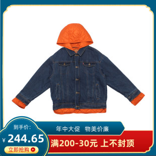 特价Levi’s/李维斯童装秋冬款夹棉保暖棉服牛仔外套LV2142034GS