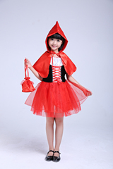 万圣节cosplay儿童服装 幼儿化妆舞会演出女童童话小红帽公主裙