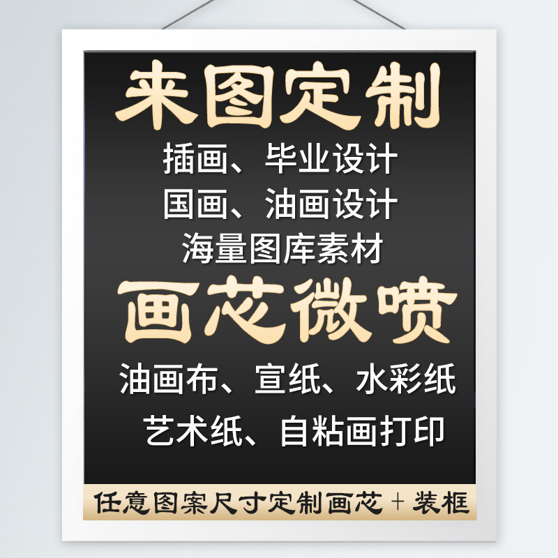 自粘画定制来图定做装饰画有无框玄关客厅壁画订做婚纱照片放大图