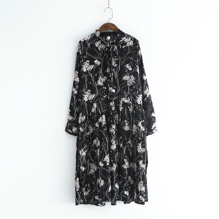 日系甜美女装2020春夏新款系带领