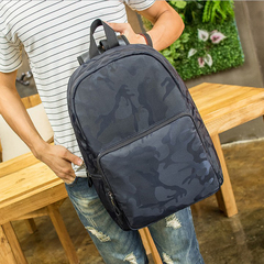 新款双肩包男包时尚潮流电脑包旅行包高中学生书包迷彩休闲背包