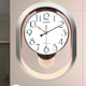 自动对时电波钟智能钟表客厅时钟现代简约表挂墙家用北欧报时挂钟