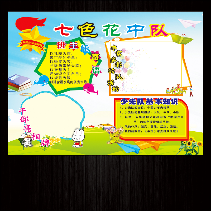 小学一二三四五年级班级文化少先中队角教室布置墙贴班主任寄语