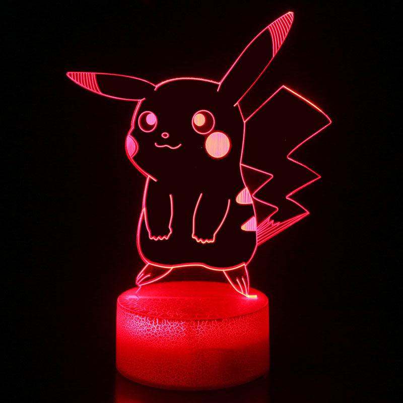 宿舍神奇_神奇宝贝皮卡丘七彩卧室3d小夜灯宿舍神器寝室床上节能led