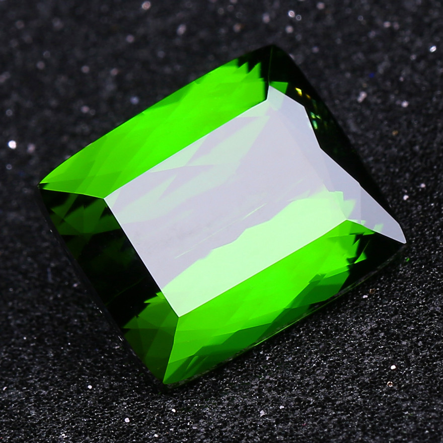 15.18ct 大颗粒全净玻璃体电光绿碧玺裸石戒面坠面水晶饰品