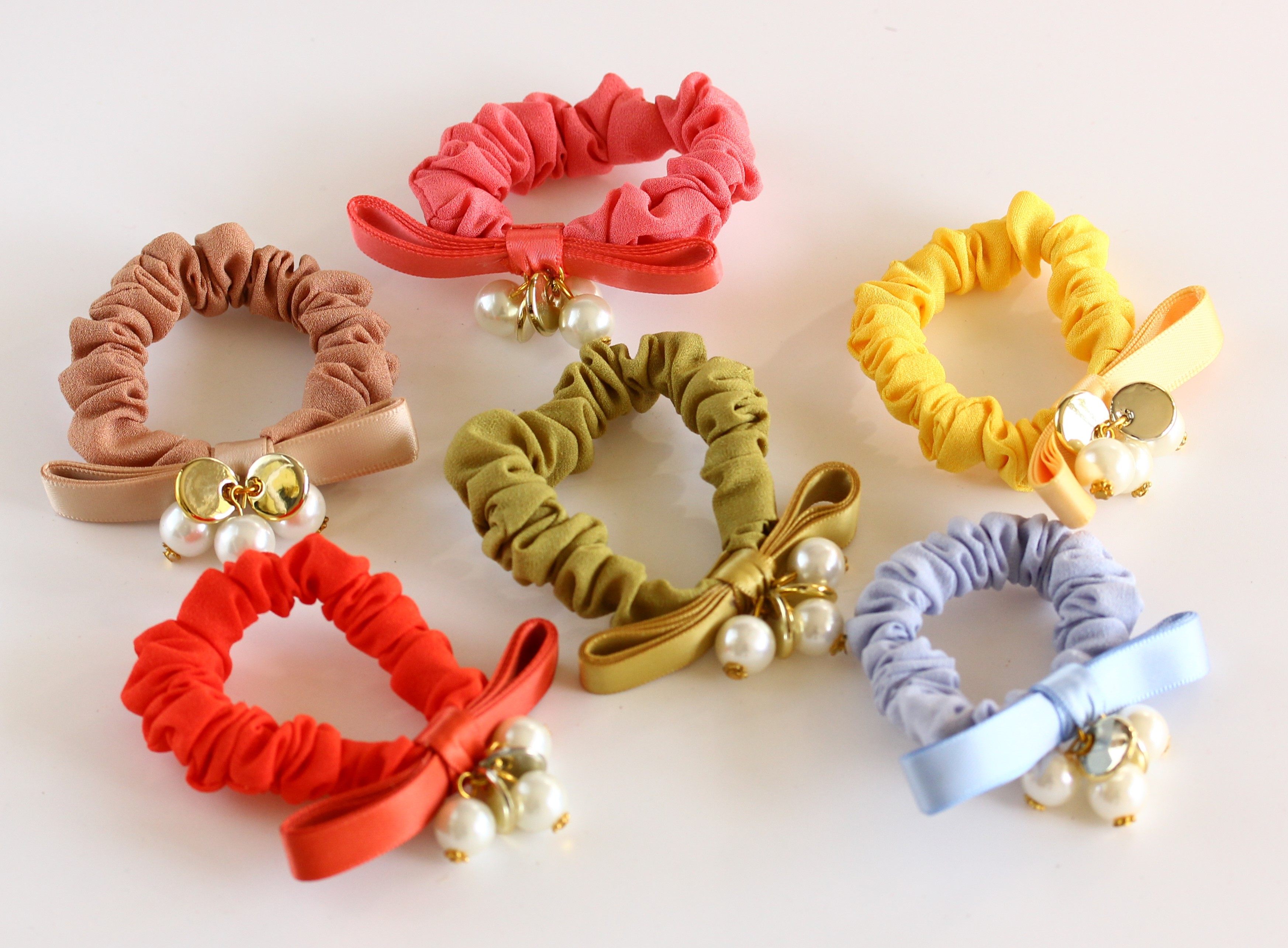 女孩女人珍珠发圈公主发绳皮圈头绳扎头绳宝宝妈妈通用