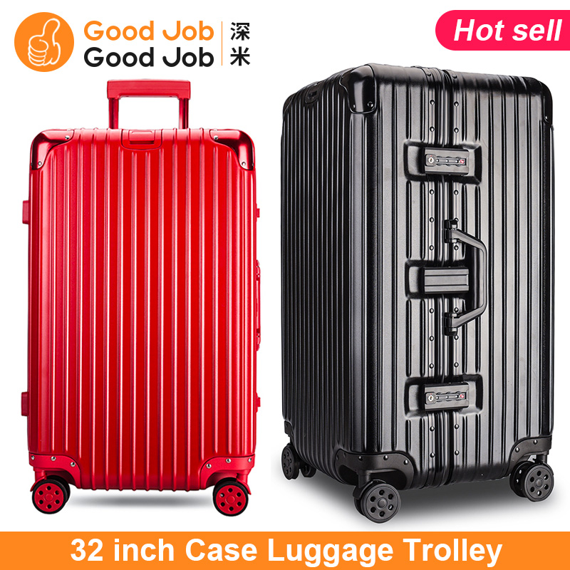 Large Suitcase Big Travel Bag 32 inch Case Luggage Trolley