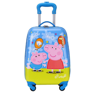 雅克梵寶與寶格麗 兒童拉桿箱女萬向輪行李箱子可愛卡通旅行箱包小寶寶孩子箱20寸 k金寶格麗