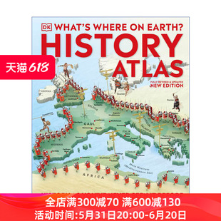 英文原版 What's Where on Earth History Atlas 地球上哪里有什么 历史地图 科普百科 精装 英文版 进口英语原版书籍