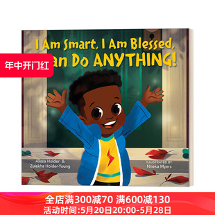 英文原版绘本 I Am Smart I Am Blessed I Can Do Anything 我很聪明 我很幸运 我能做任何事 儿童精装正能量绘本 英文版 进口书
